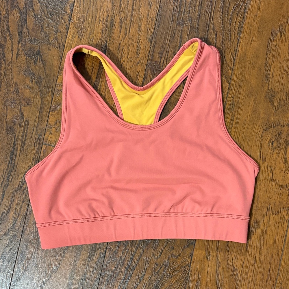 Janji reversible bra in mantle/meadow color combo